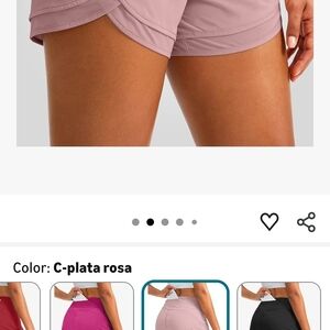 Stylish Women's Athletic Shorts in Rose Pink